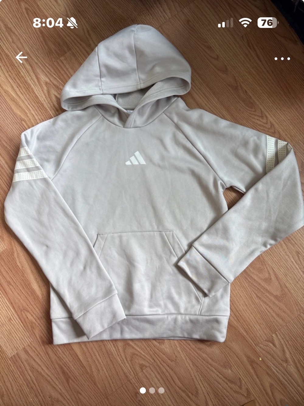 Adidas boys hoodie size M (10/12) Vguc